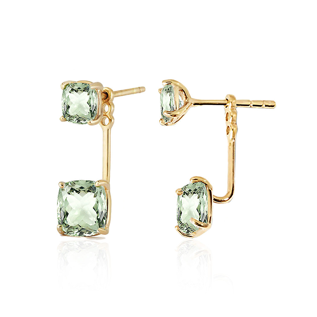 Duo Cushion Drop Earrings