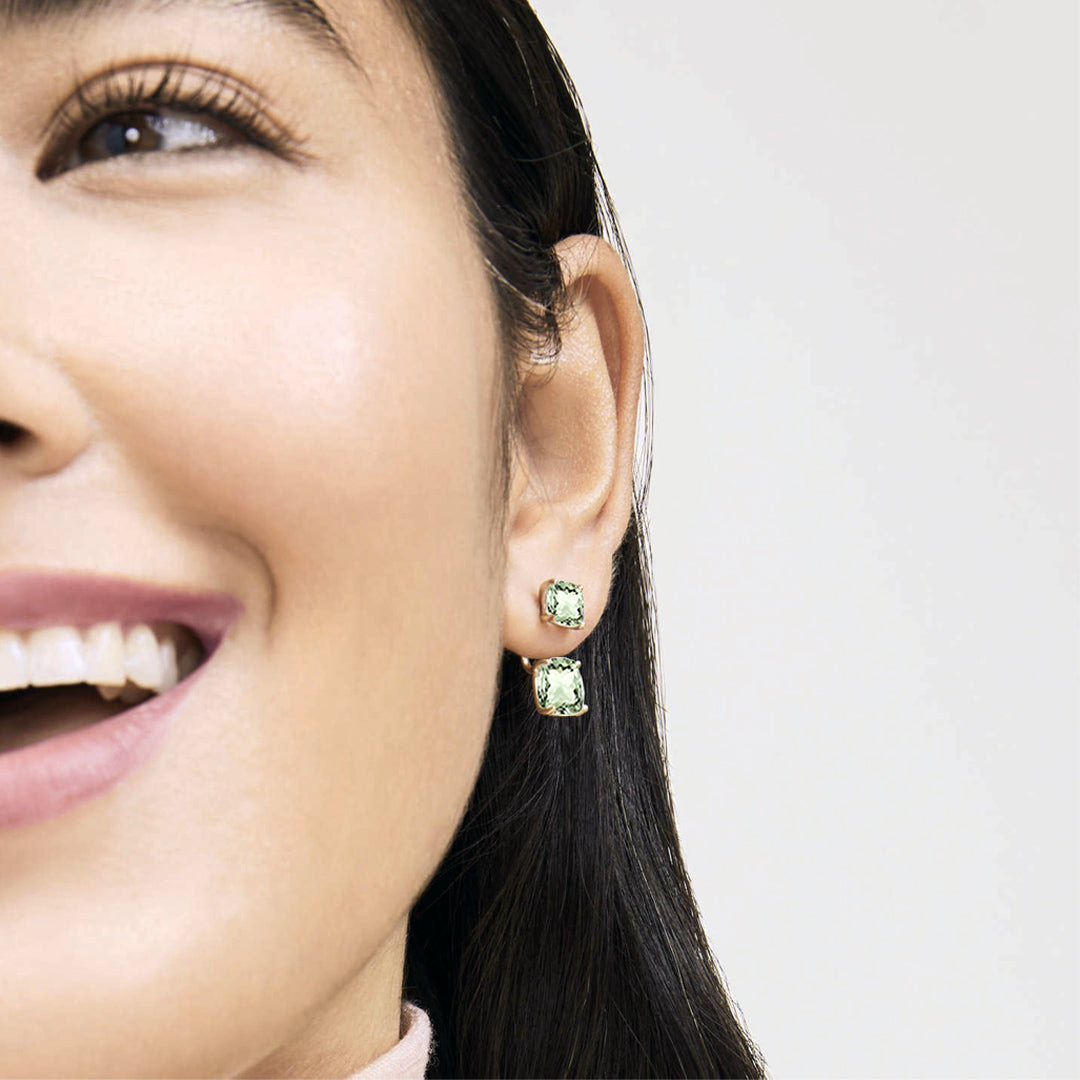 Duo Cushion Drop Earrings
