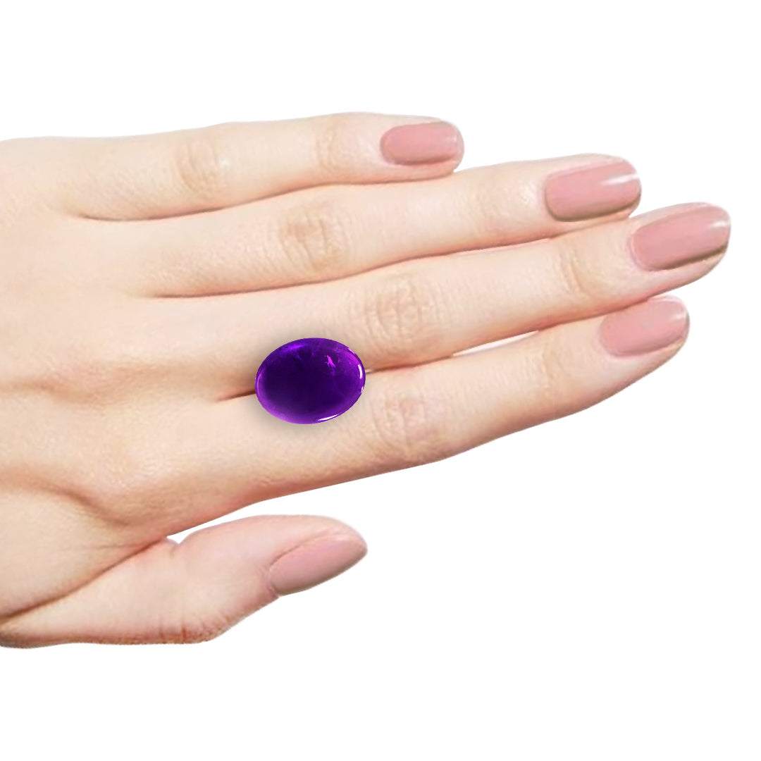 African Amethyst Oval Cabochon
