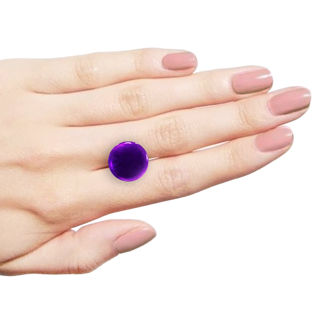 African Amethyst Round Cabochon