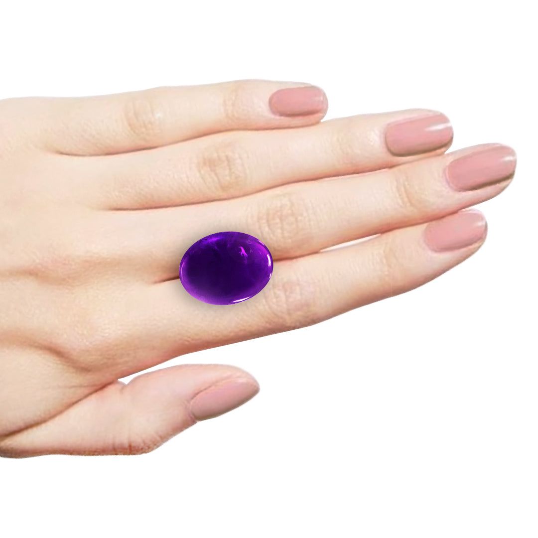 African Amethyst Oval Cabochon