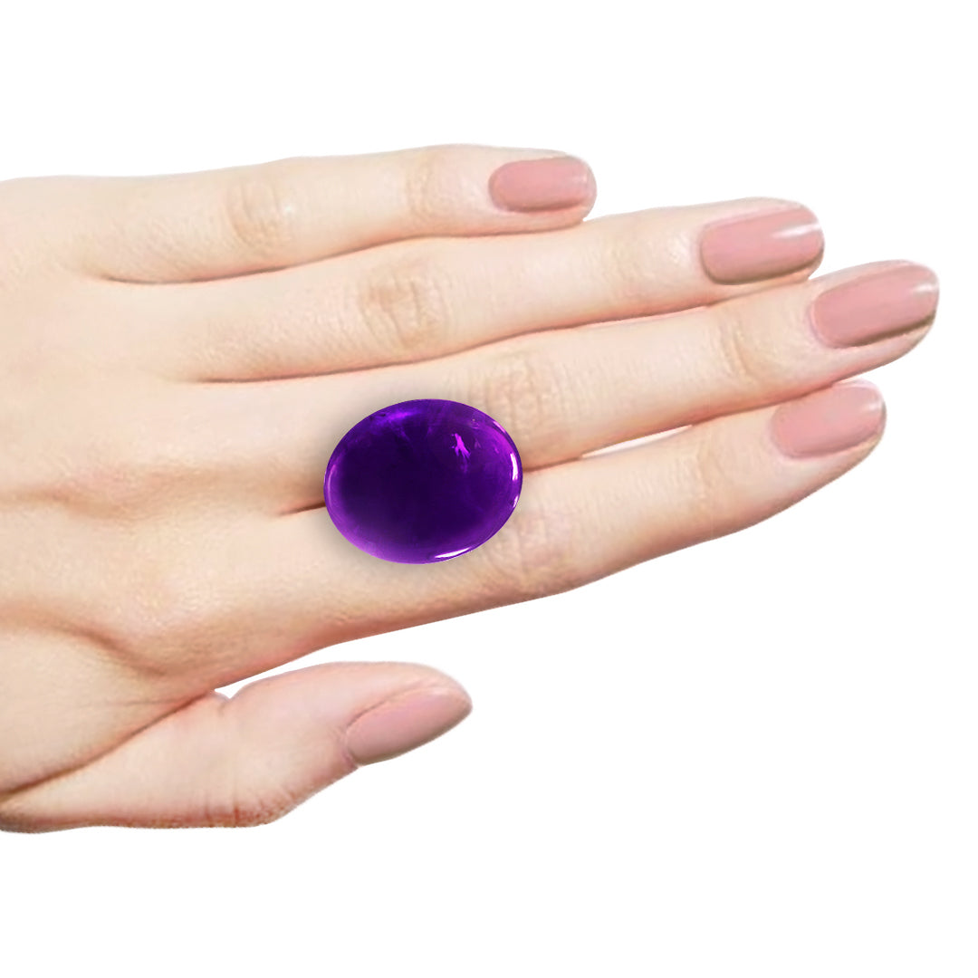 African Amethyst Oval Cabochon