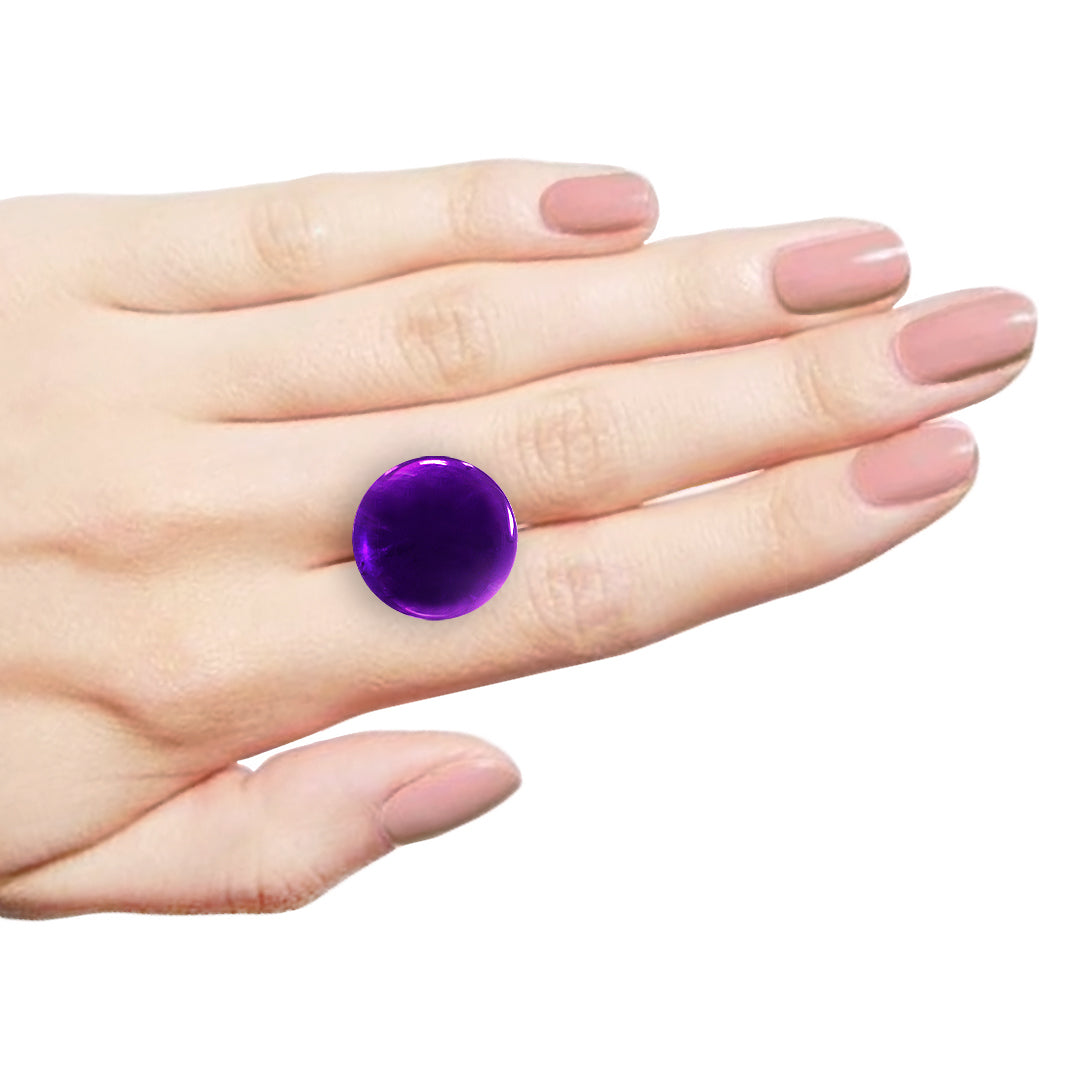 African Amethyst Round Cabochon