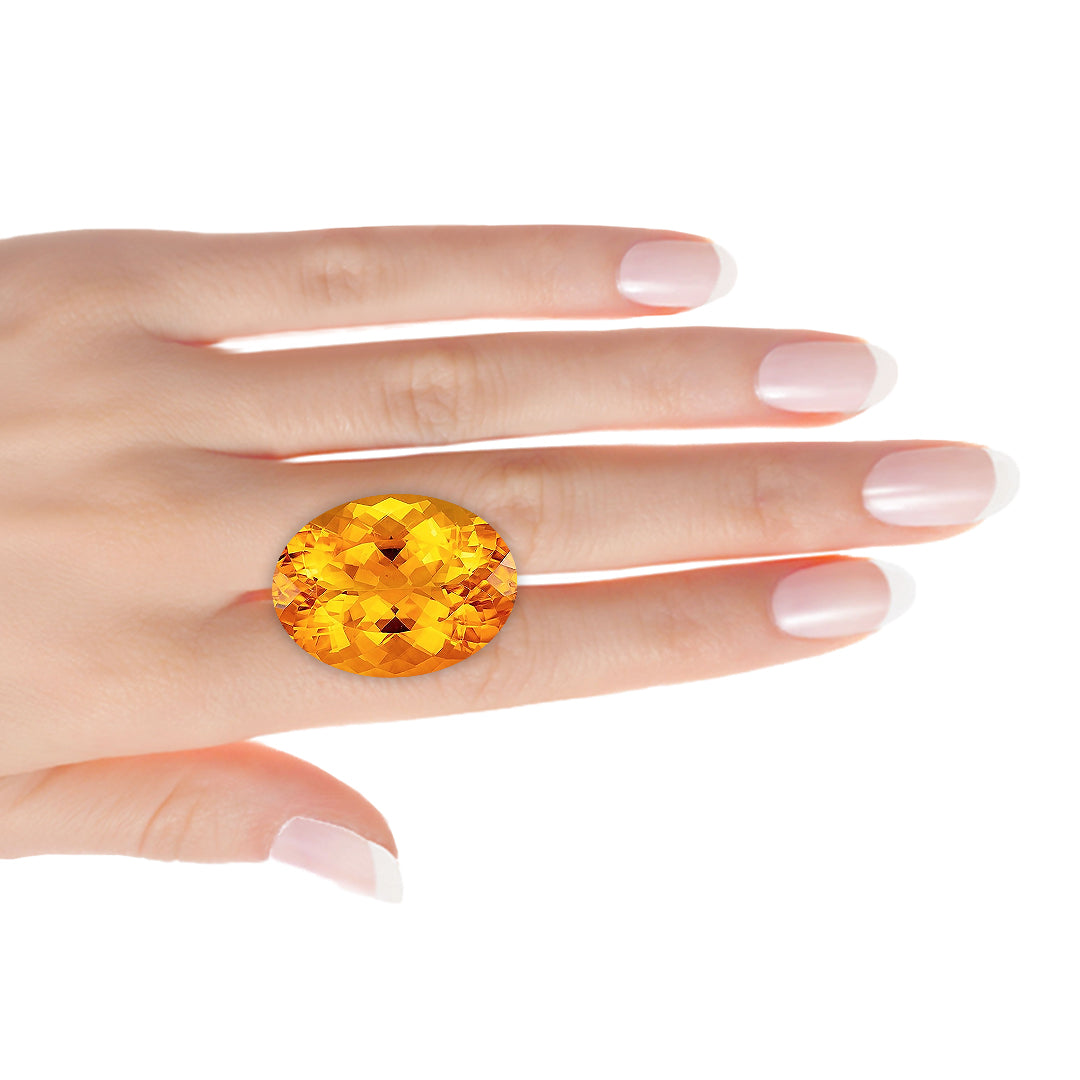 Brazilian Sunny Oval Citrine