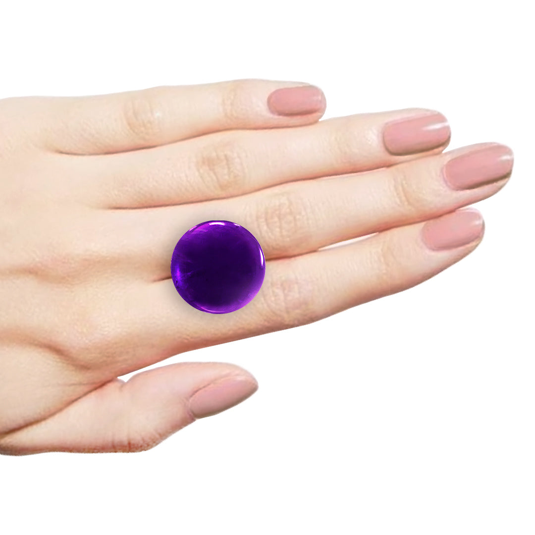 African Amethyst Round Cabochon