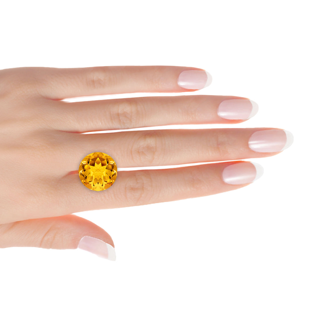 Brazilian Sunny Round Citrine