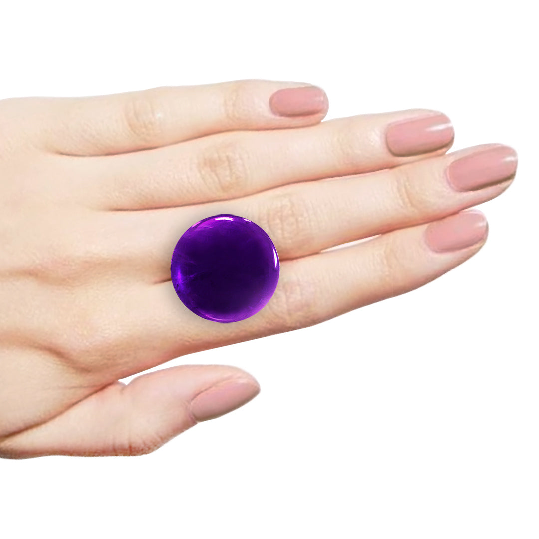African Amethyst Round Cabochon