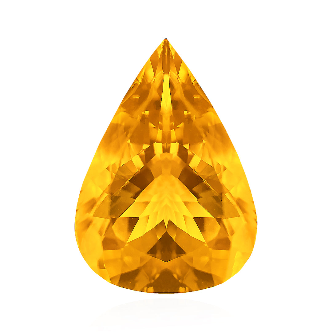 Brazilian Sunny Citrine Pear