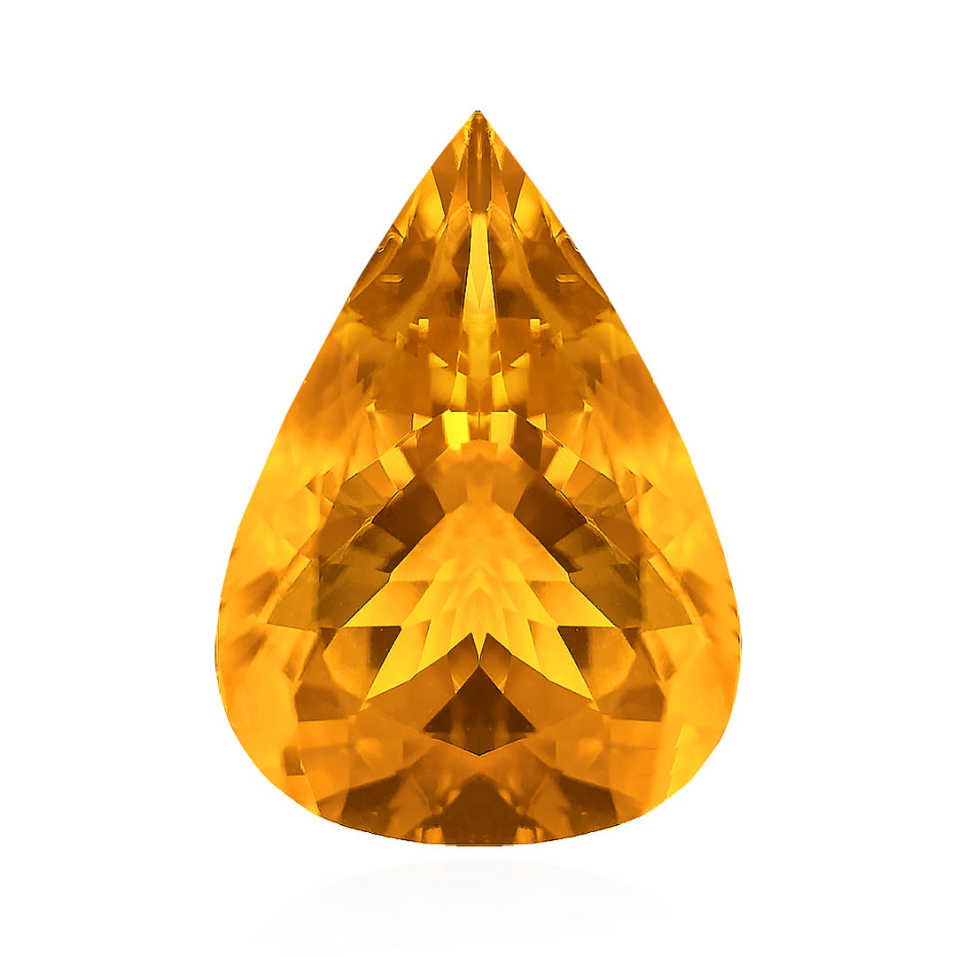 Brazilian Dark Citrine Pear