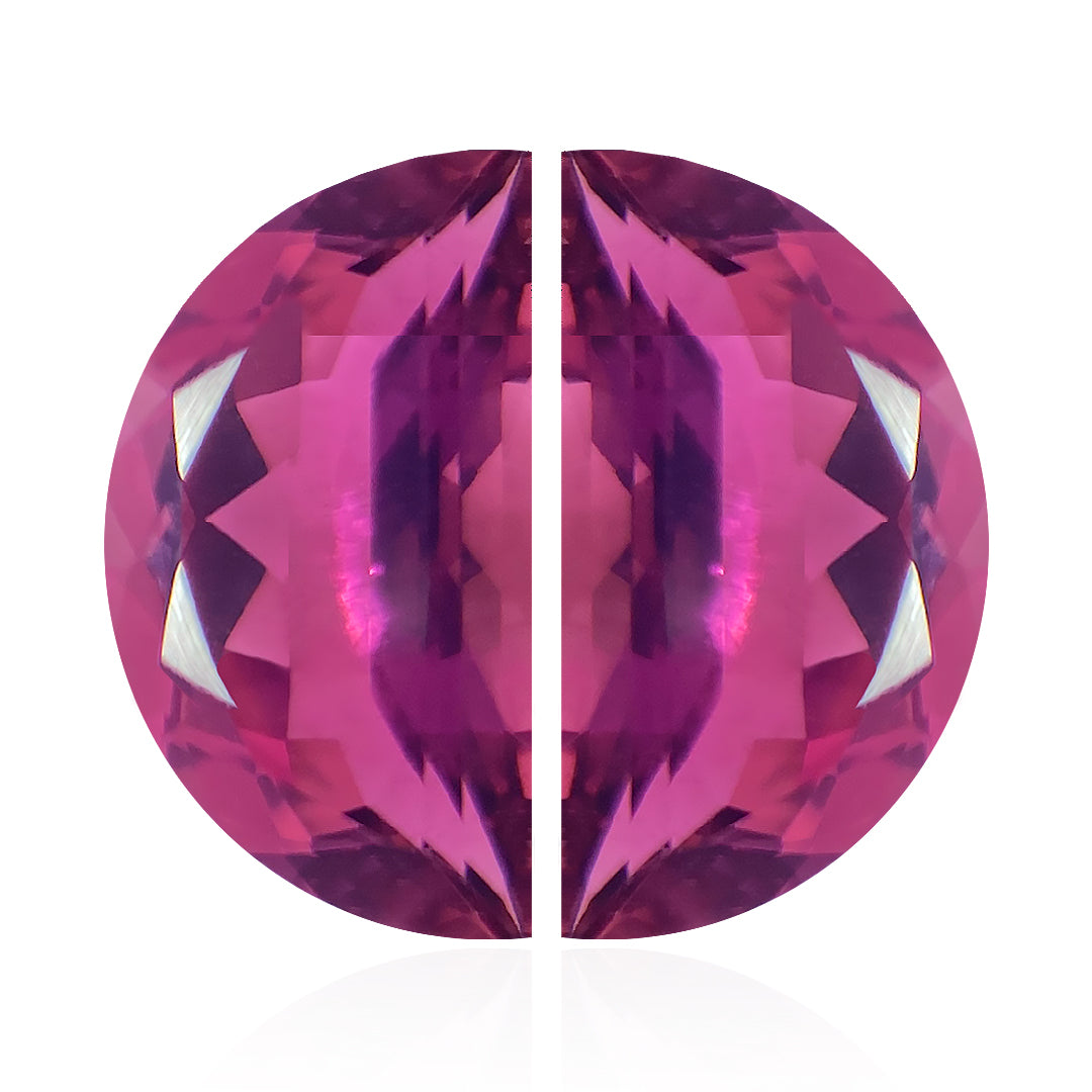Pink Tourmaline Fancy D Shape Pair