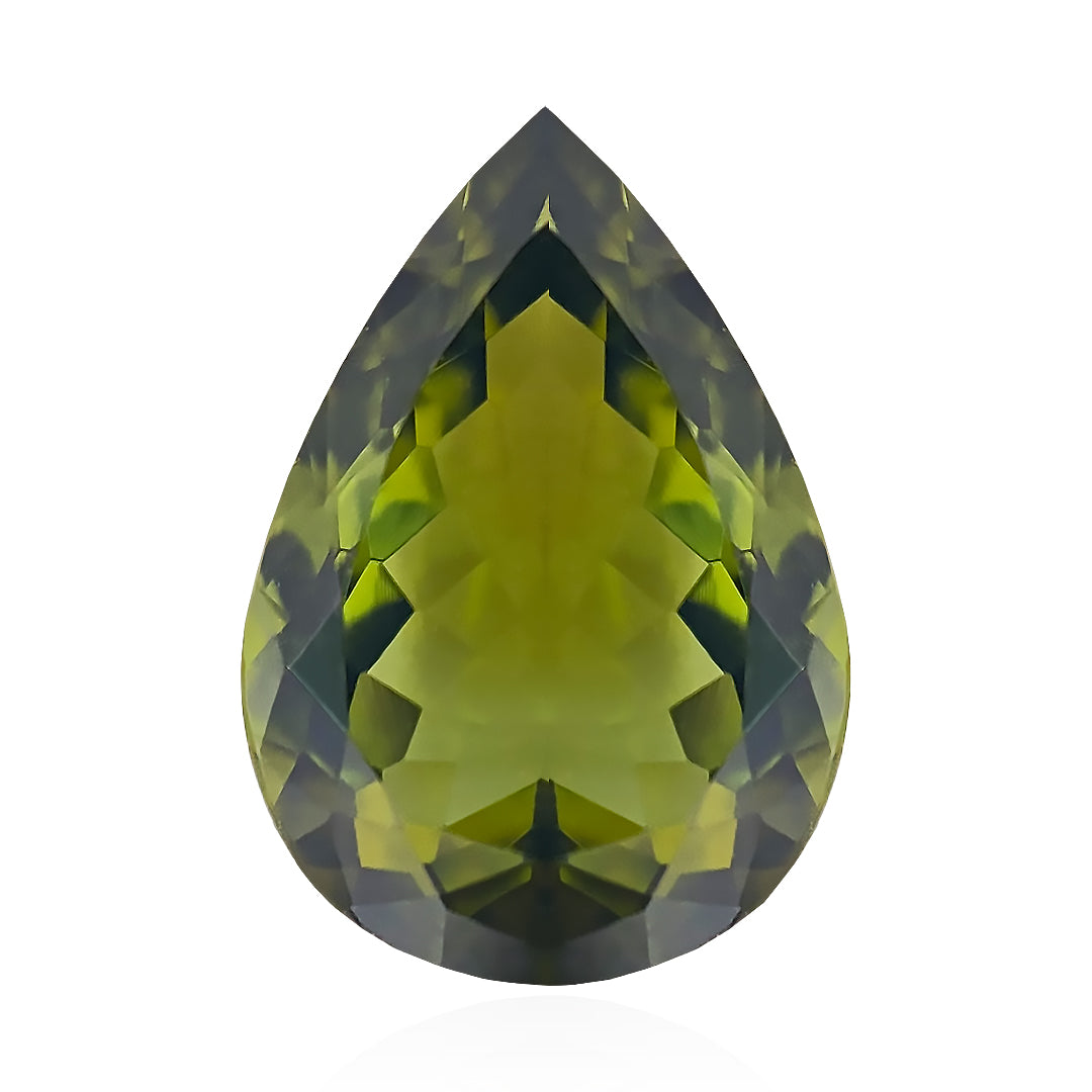 Olive Green Pear Tourmaline