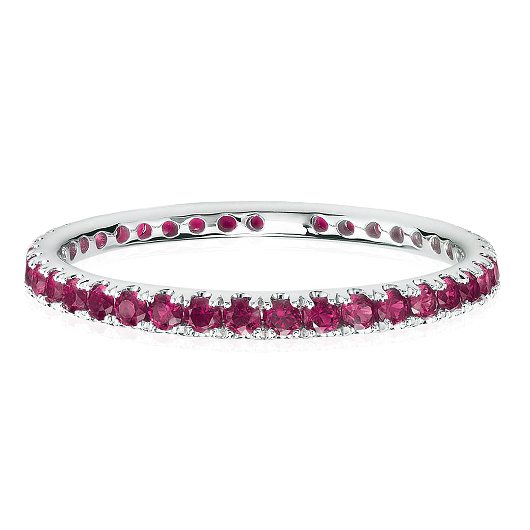 Pink Tourmaline Eternity Ring