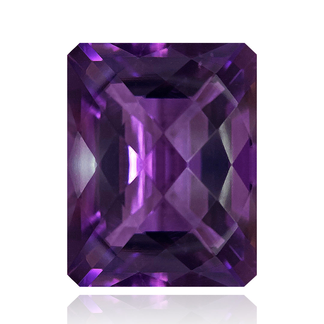 Amethyst Checkerboard Cut Octagon
