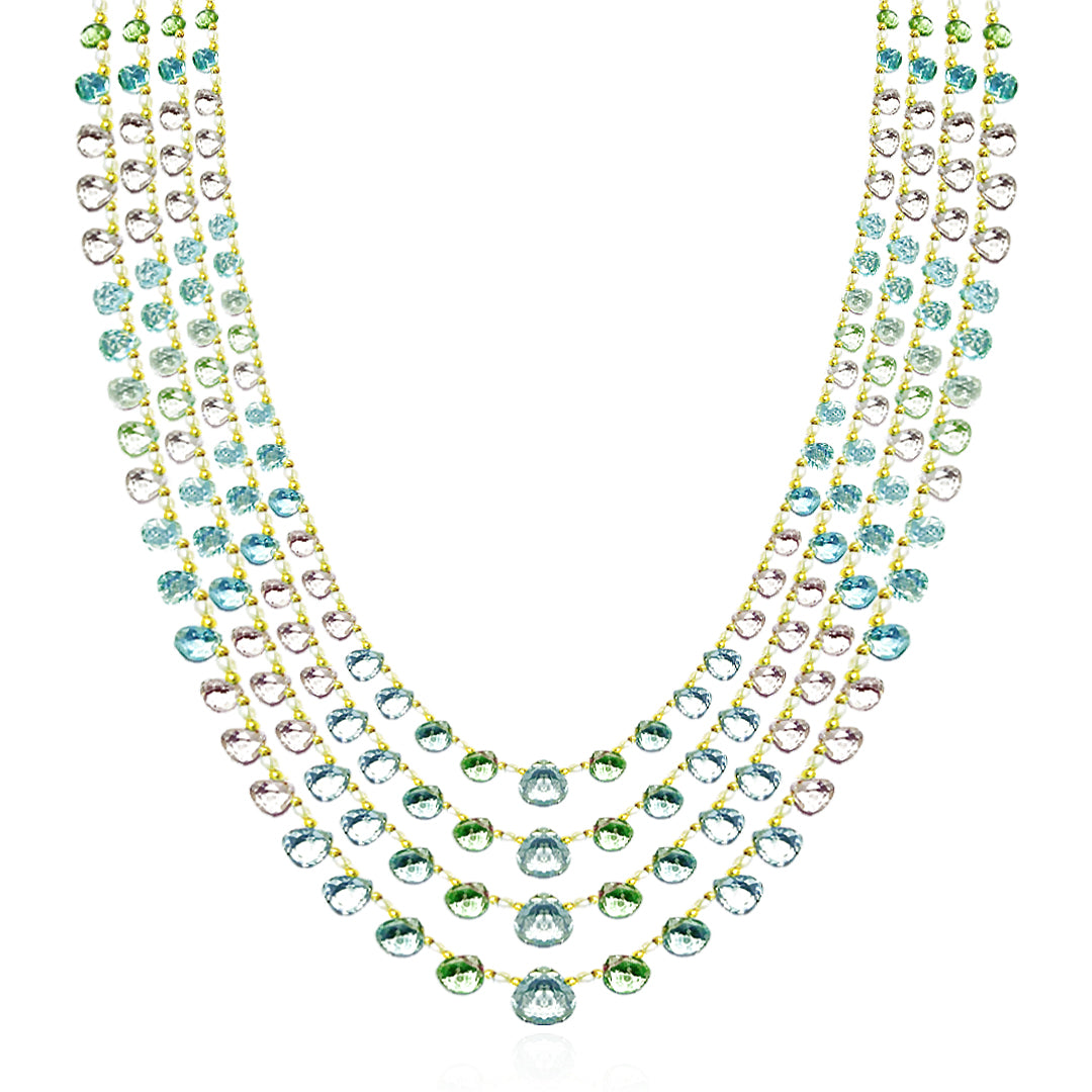 Aquamarine Play Taveez Necklace