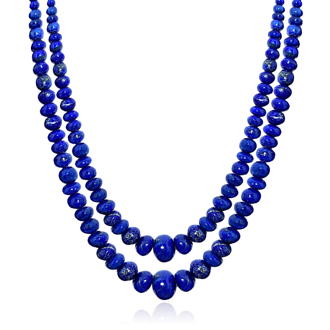 Lapis Lazulli Golden Flake Necklace