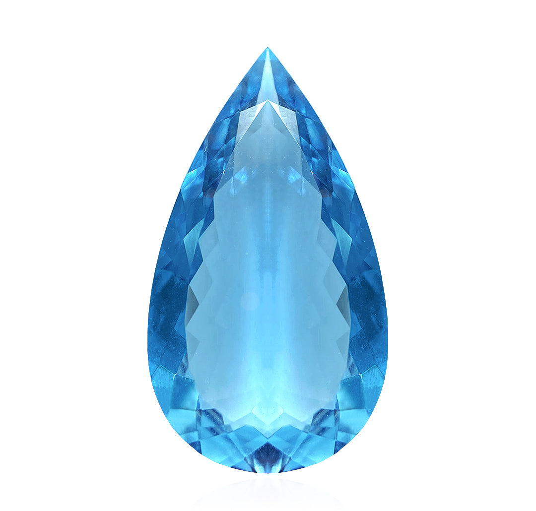 Pear Blue Madagascar Aquamarine