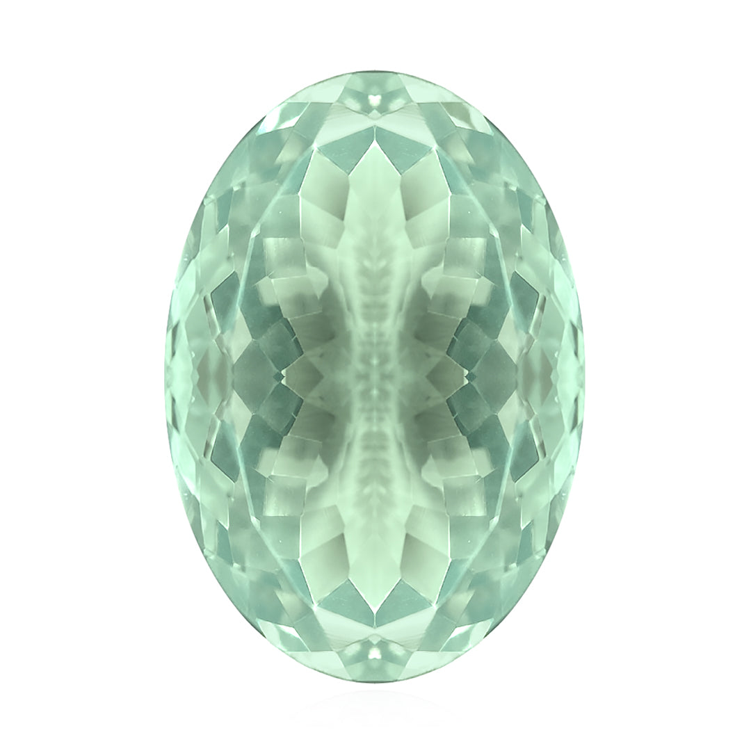 Brazilian Oval Green Amethyst