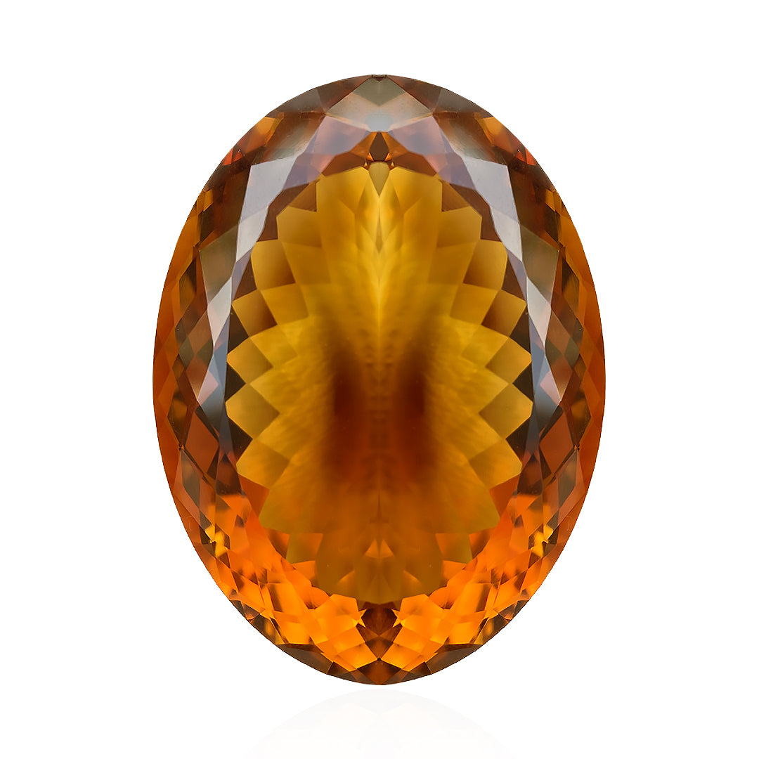 Brazilian Oval Faceted Citrine