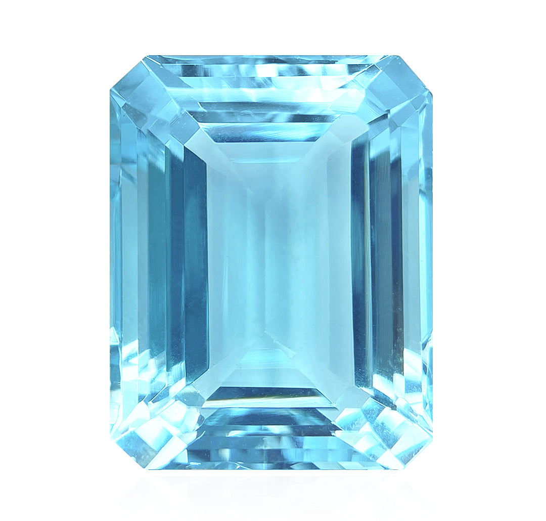 Octagon Blue Madagascar Aquamarine
