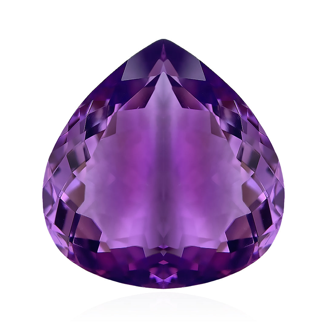 Brazilian Heart Shape Faceted Amethyst