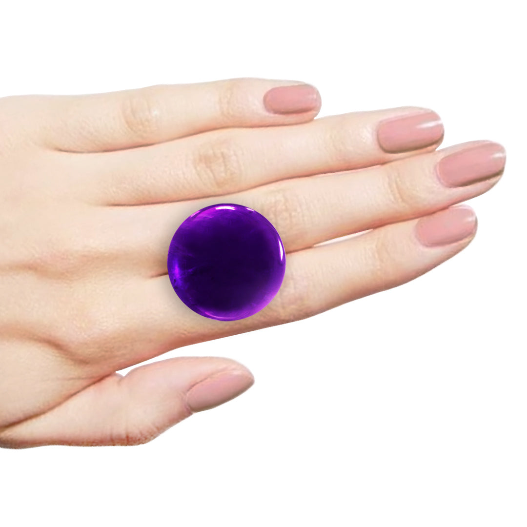African Amethyst Round Cabochon