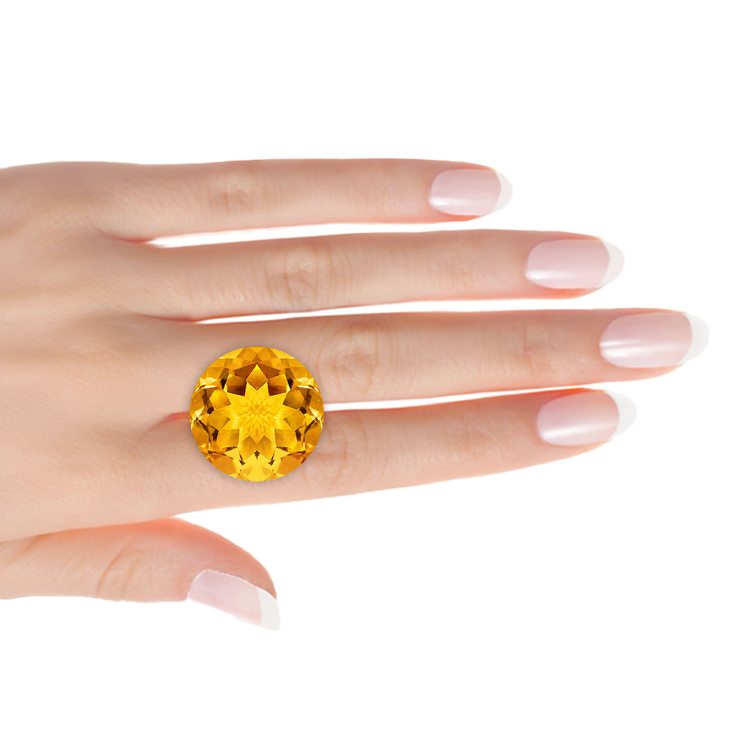 Brazilian Sunny Round Citrine