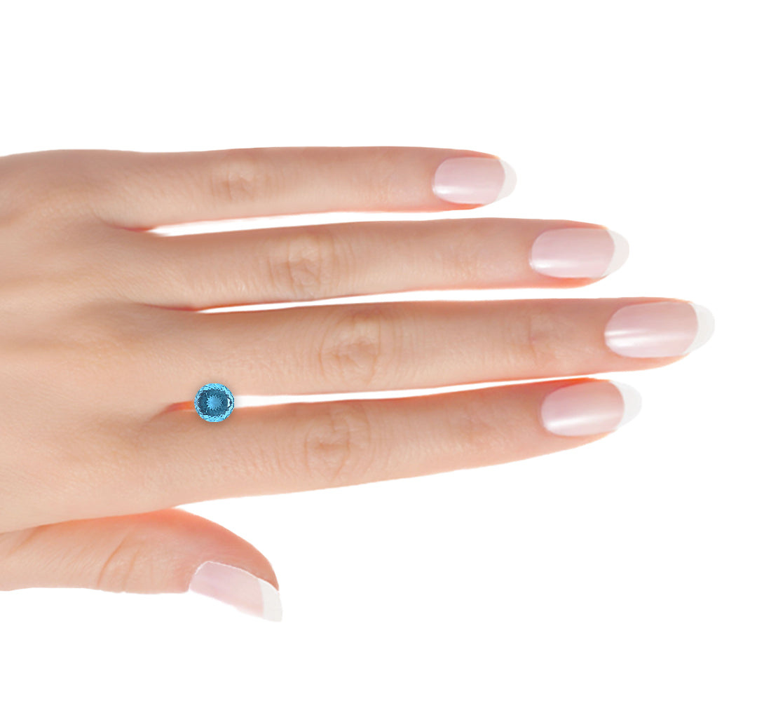 Round Blue Madagascar Aquamarine