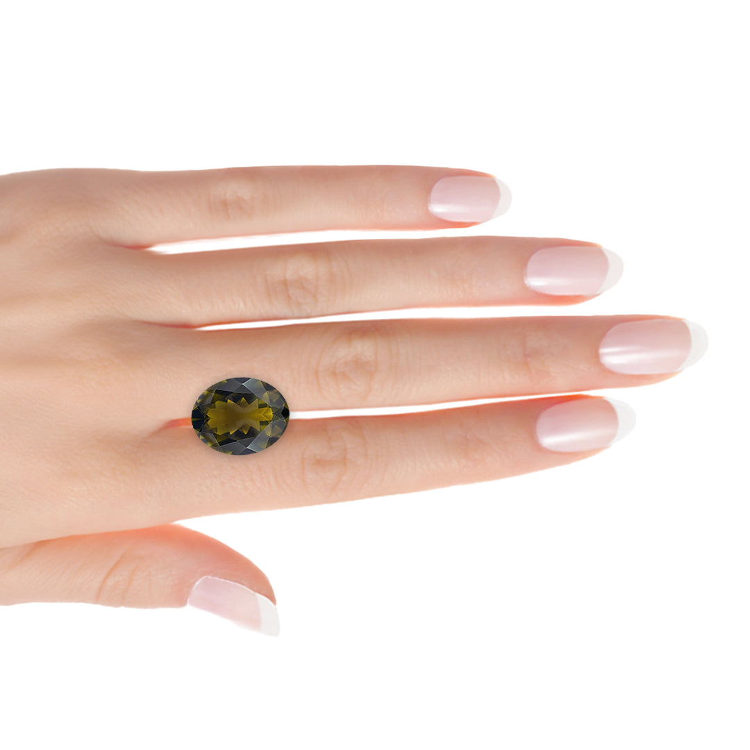 Olive Oval Tourmaline