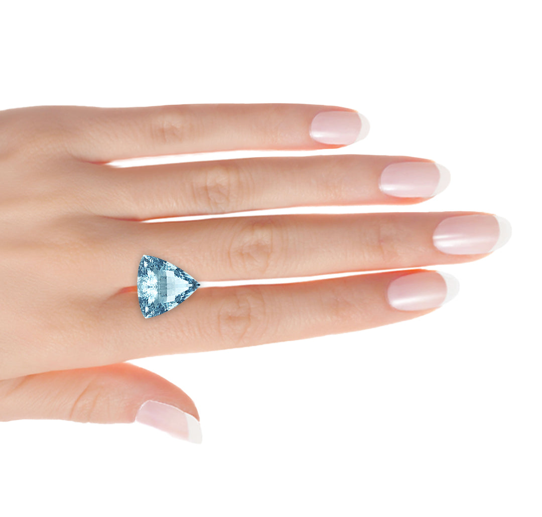 Trillion Blue Madagascar Aquamarine