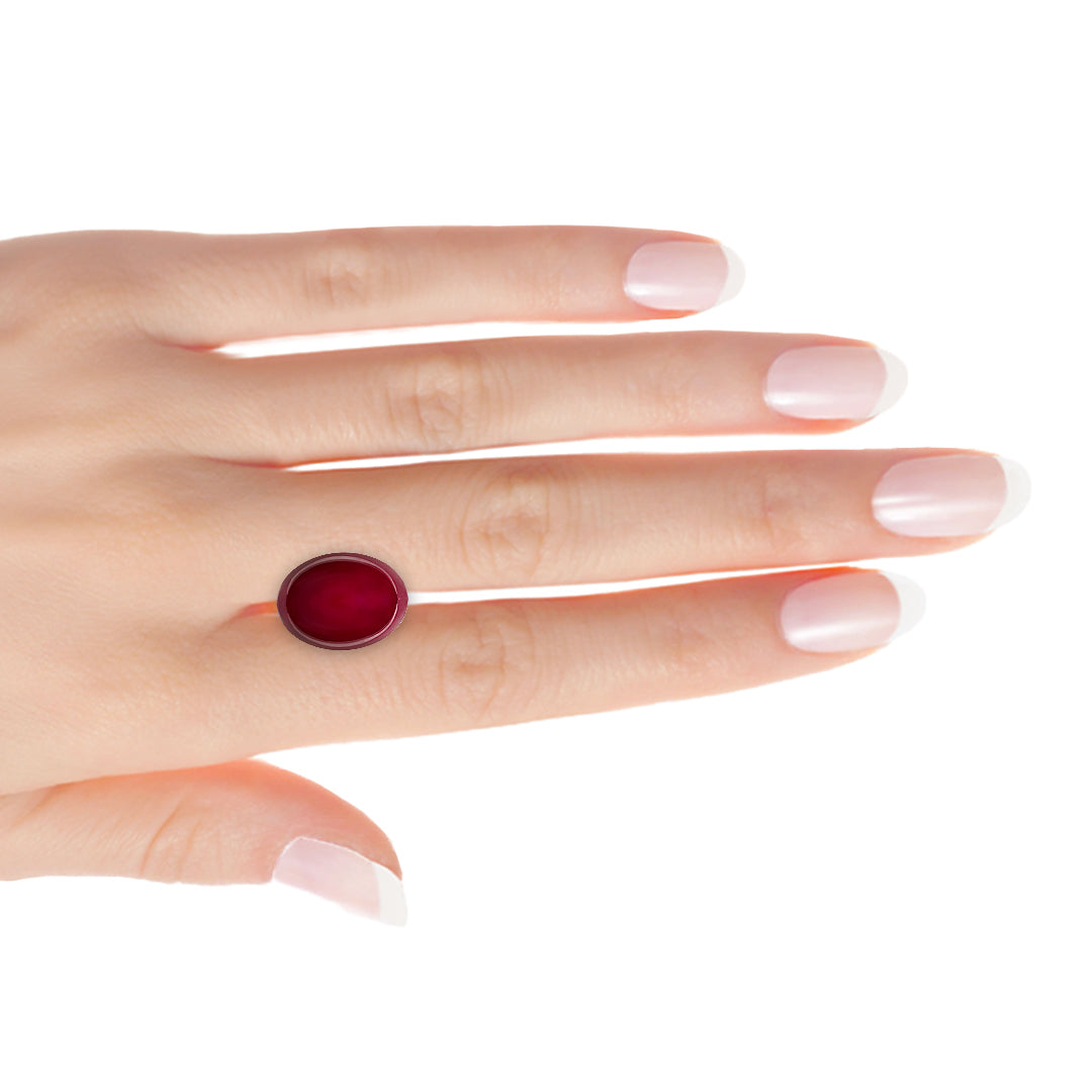 African Oval Ruby Cabochon