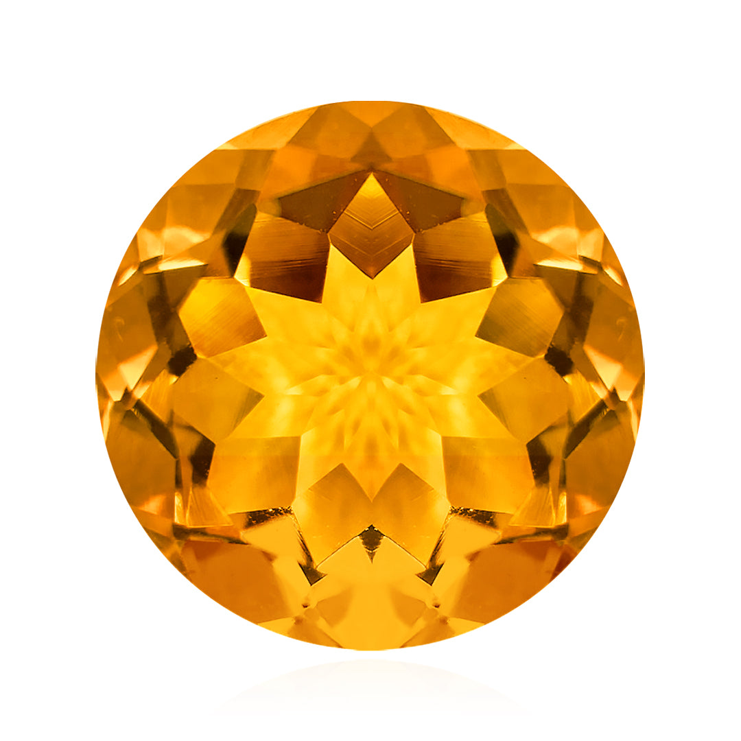 Brazilian Dark Round Citrine
