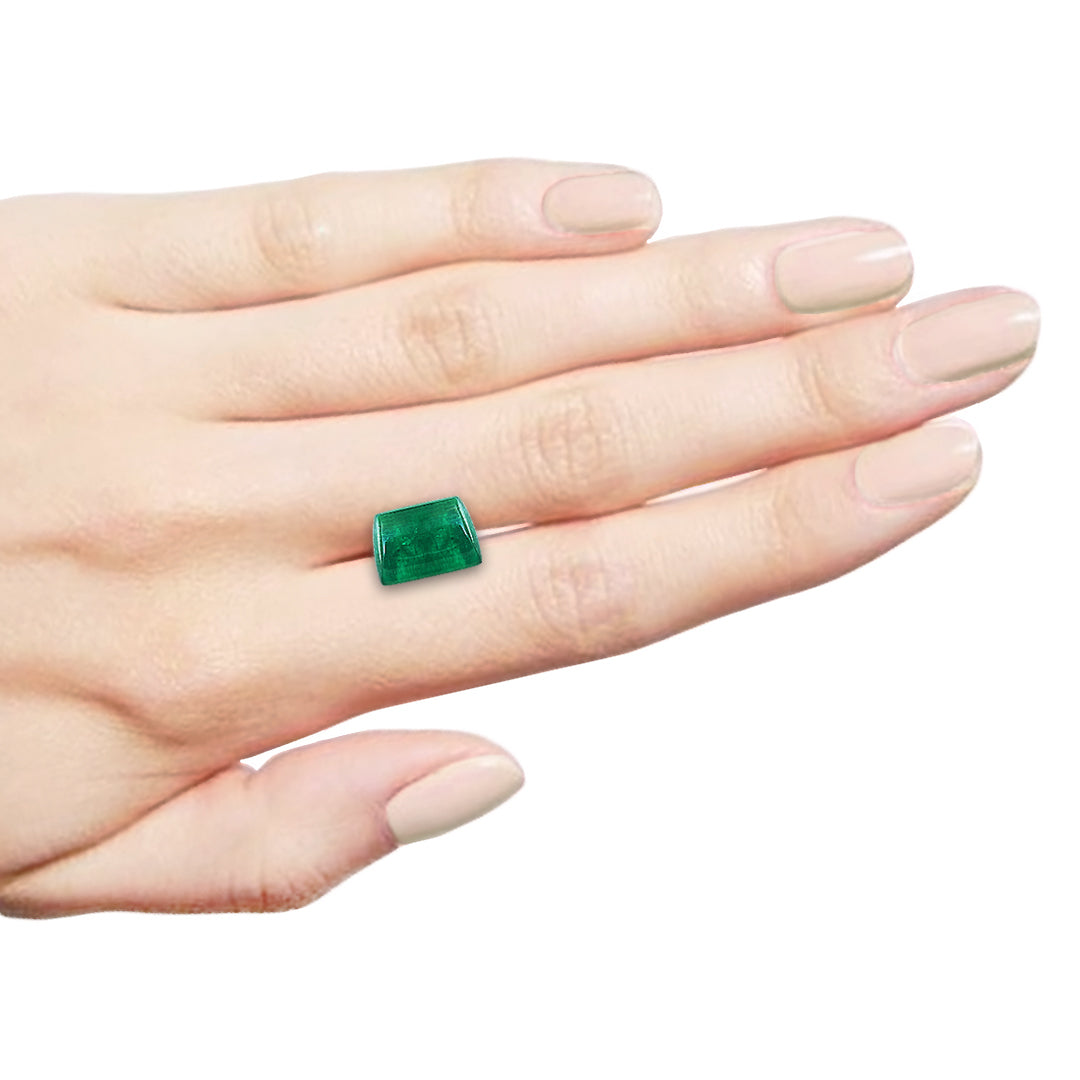 Zambian Emerald Fancy Cabochon