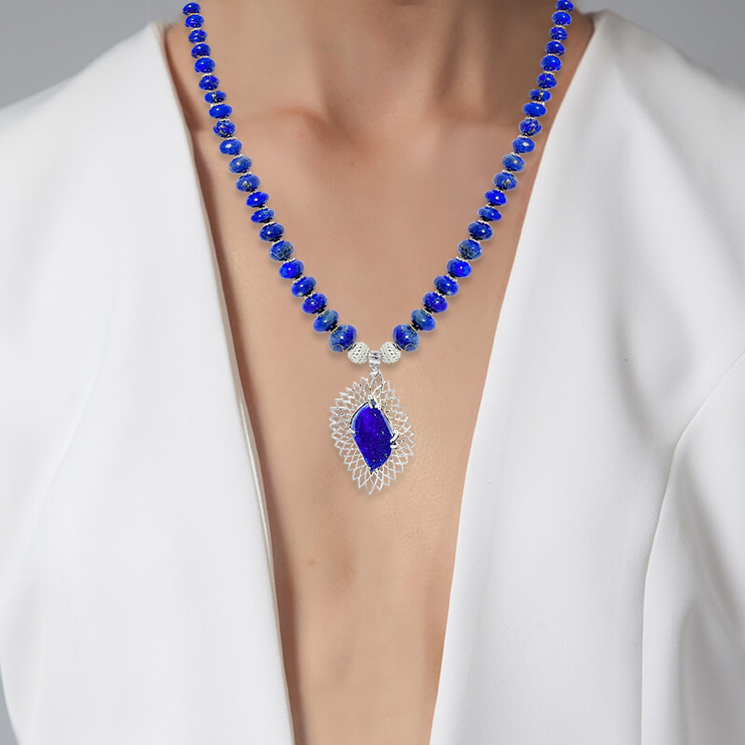 Lapis Lazulli Fancy Piercing Necklace