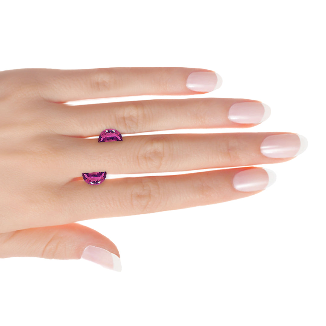 Pink Tourmaline Fancy D Shape Pair