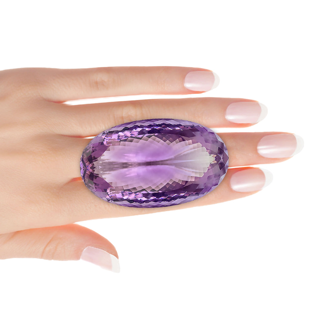 Brazilian Faceted Oval Amethyst