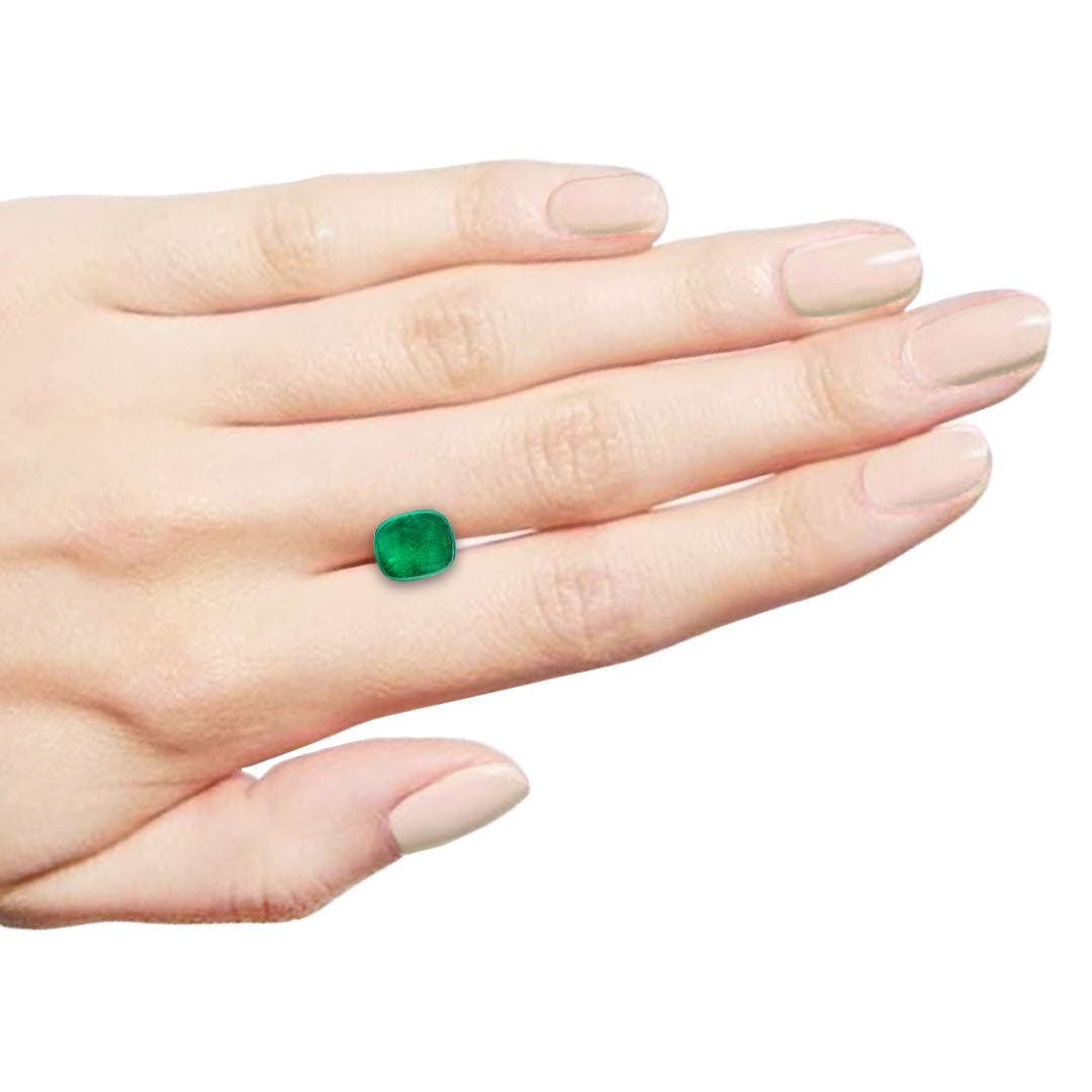 Zambian Emerald Fancy Cabochon