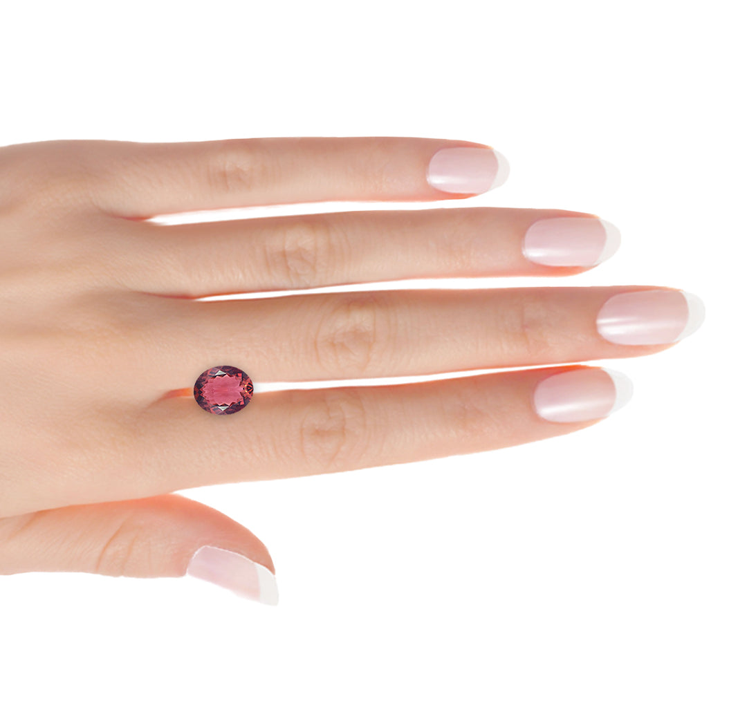 Red Pink Oval Tourmaline