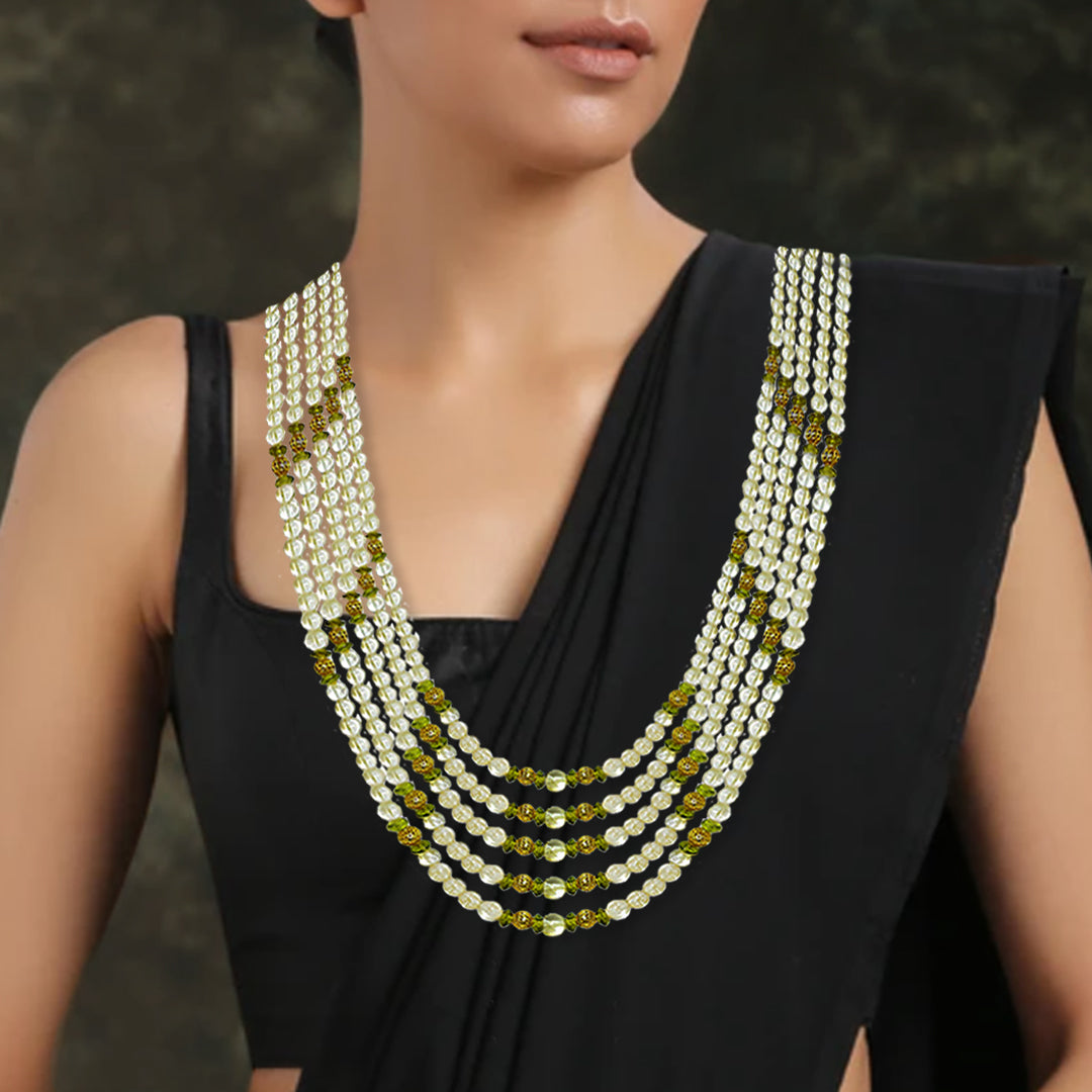 Citrine & Peridot Multi-Layered Necklace