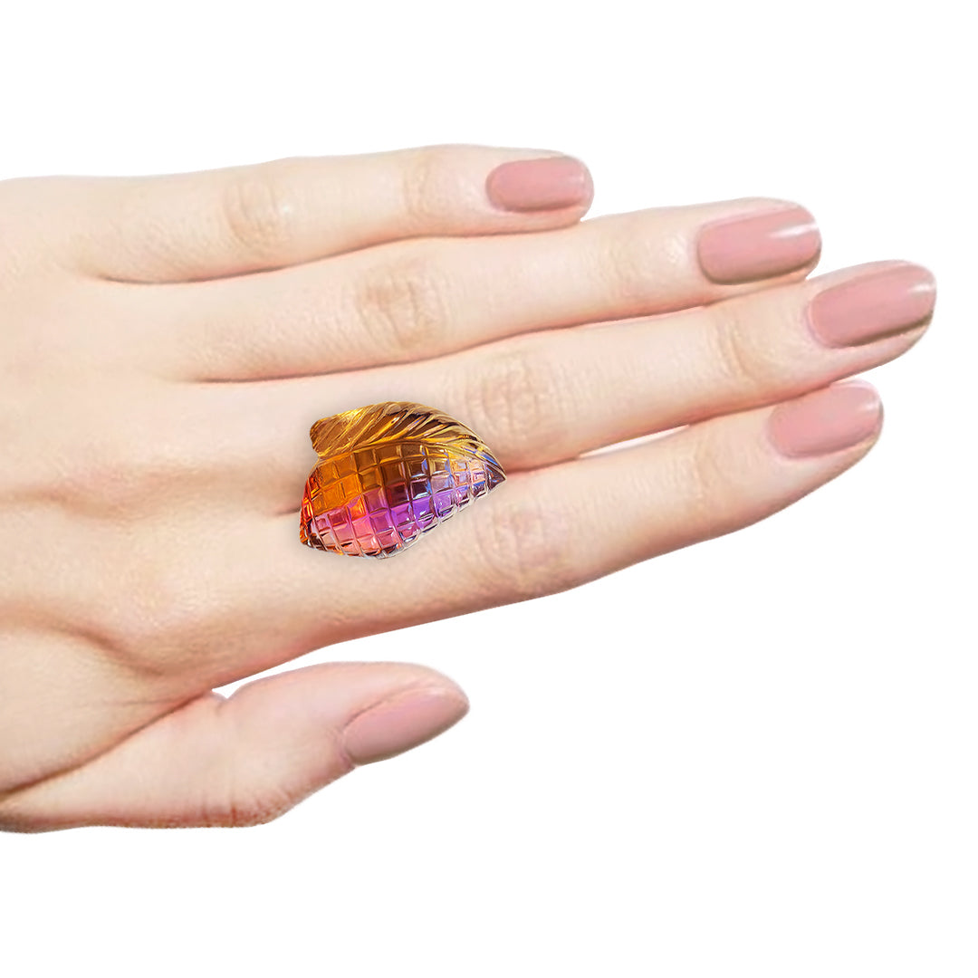 Fancy Ametrine Carving
