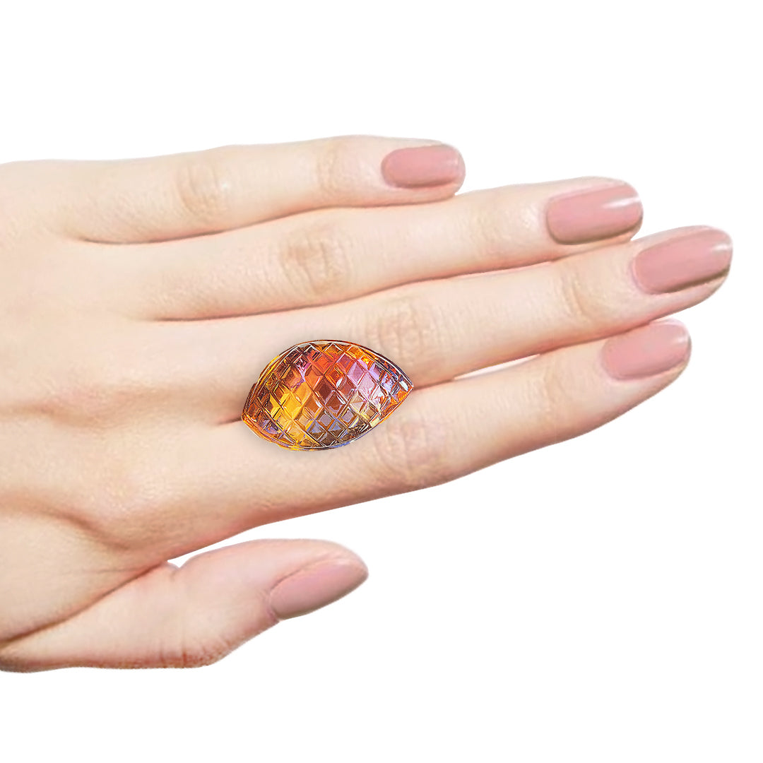 Fancy Ametrine Carving
