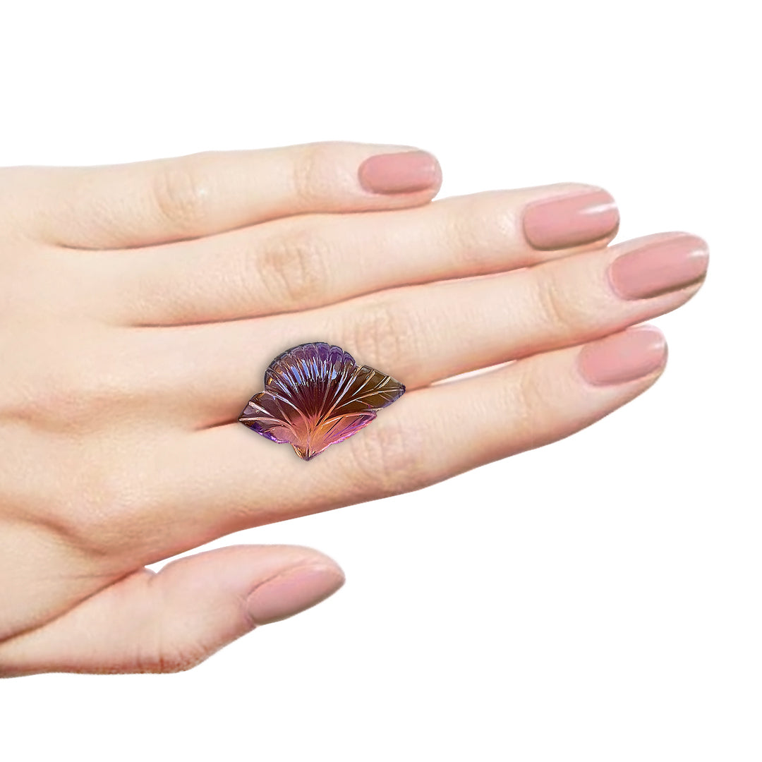 Fancy Ametrine Carving