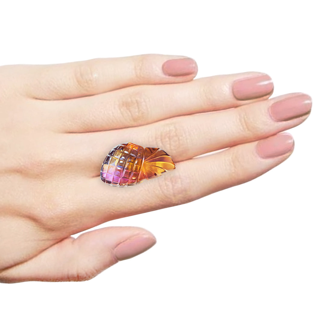 Fancy Ametrine Carving
