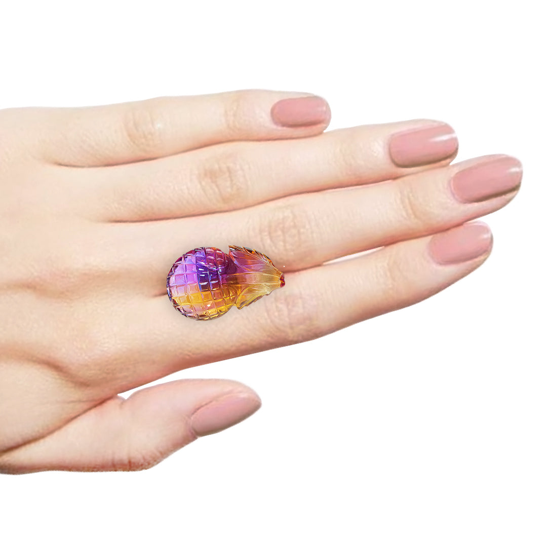 Fancy Ametrine Carving