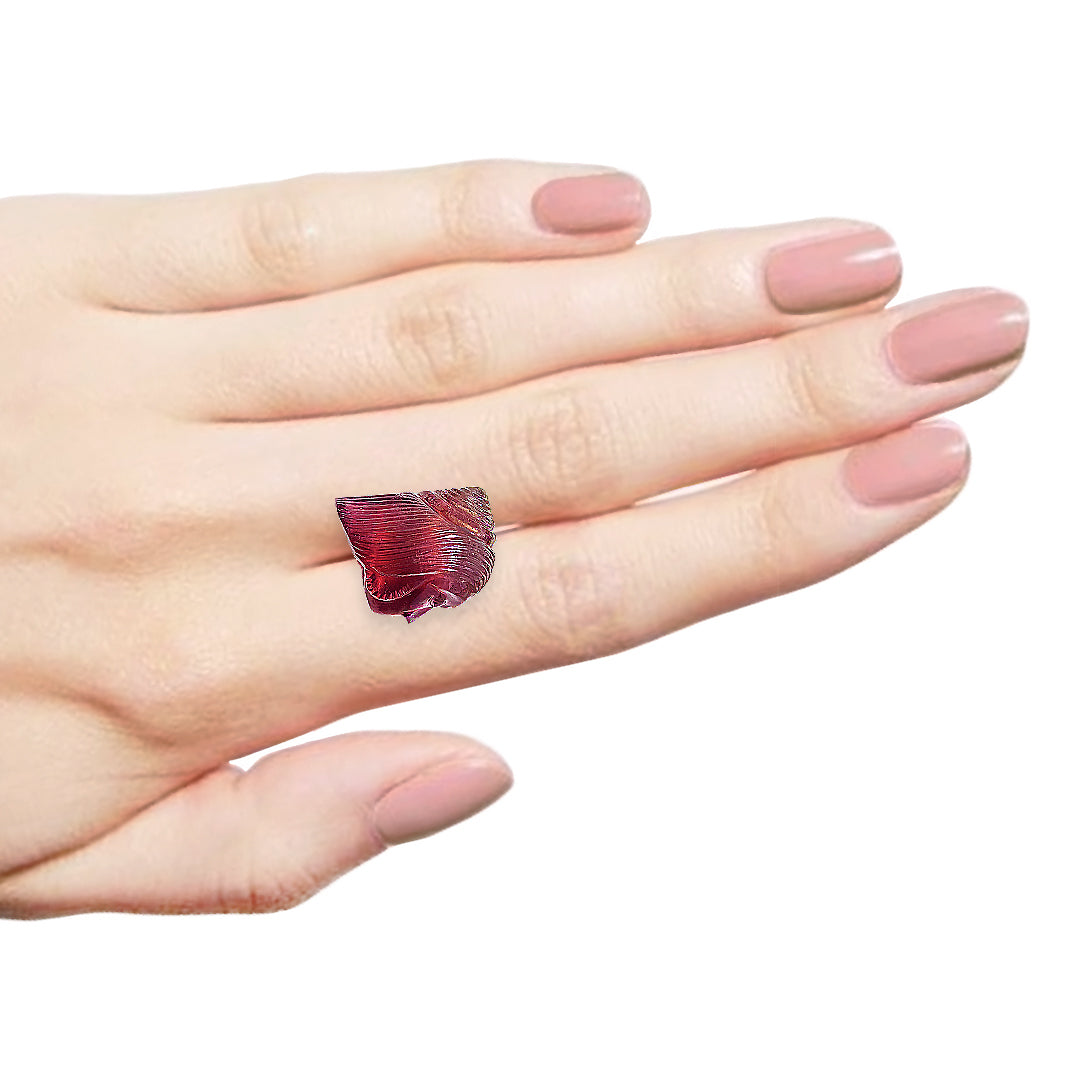 Pink Tourmaline Lady Figure Carving