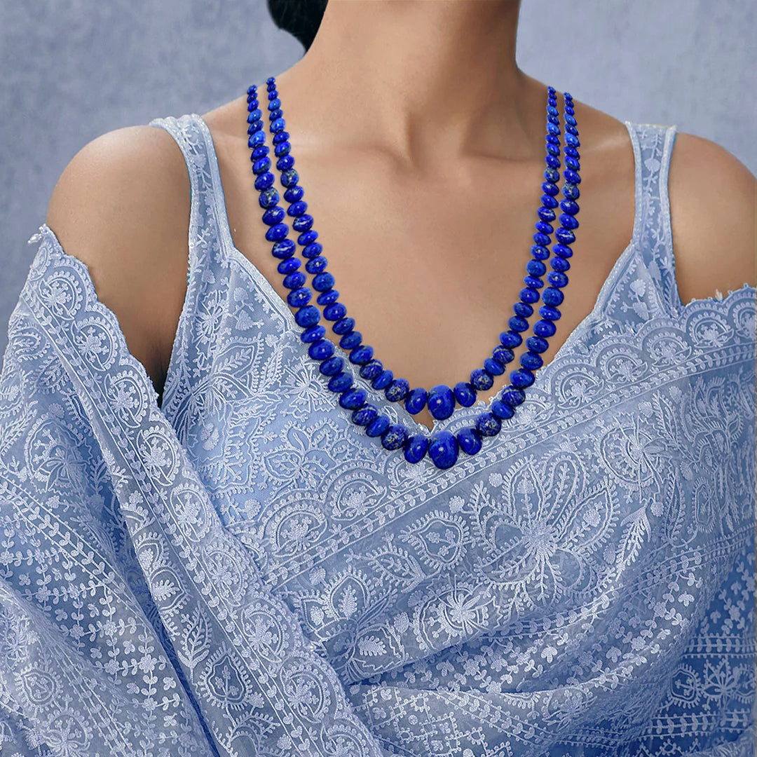Lapis Lazulli Golden Flake Necklace