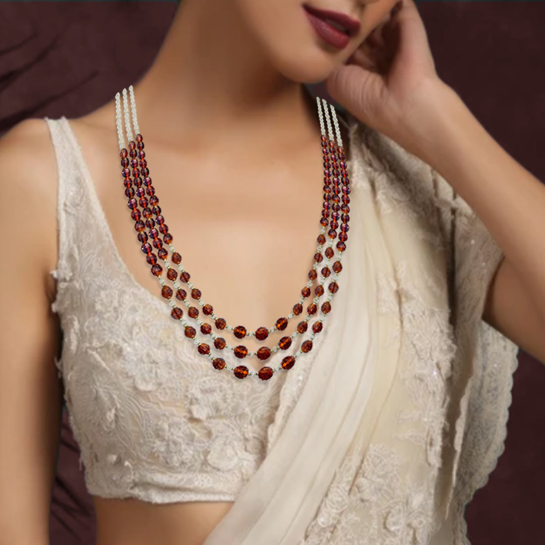Golden Topaz & Pearl Play Necklace