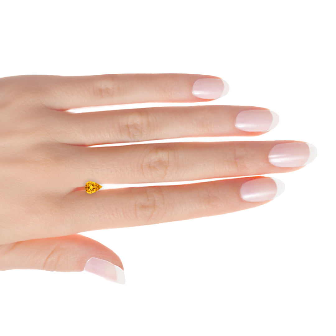Brazilian Sunny Citrine Pear