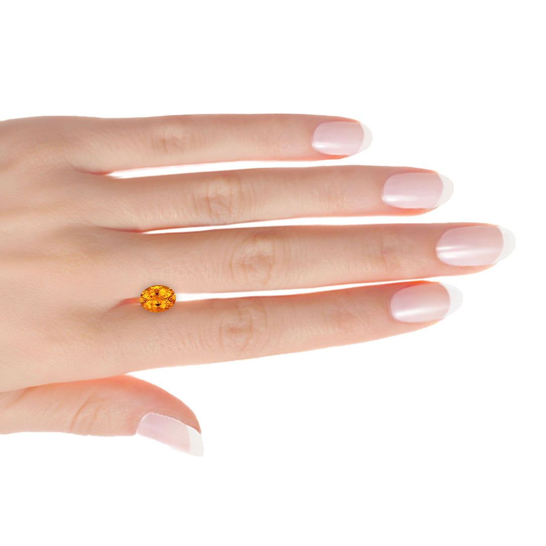 Brazilian Dark Oval Citrine