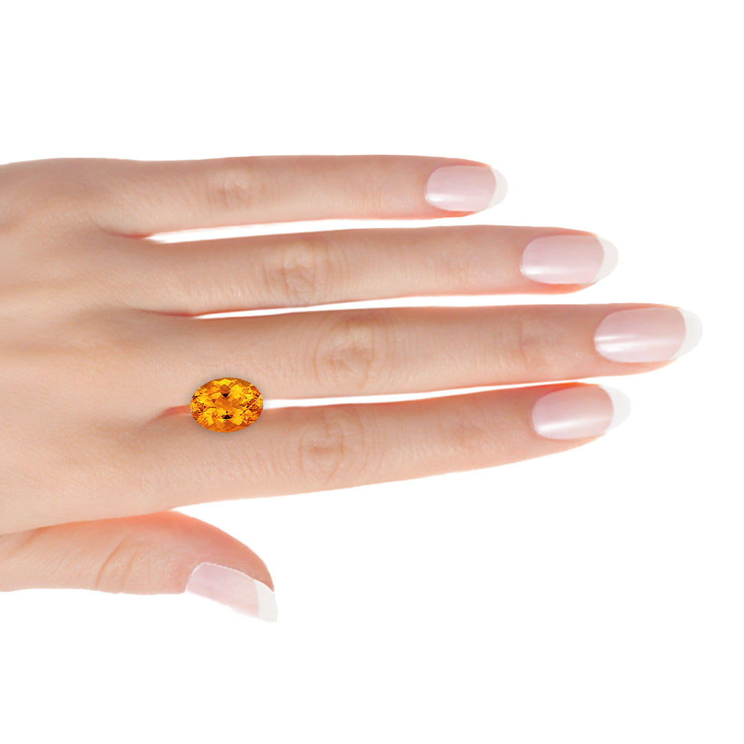 Brazilian Dark Oval Citrine