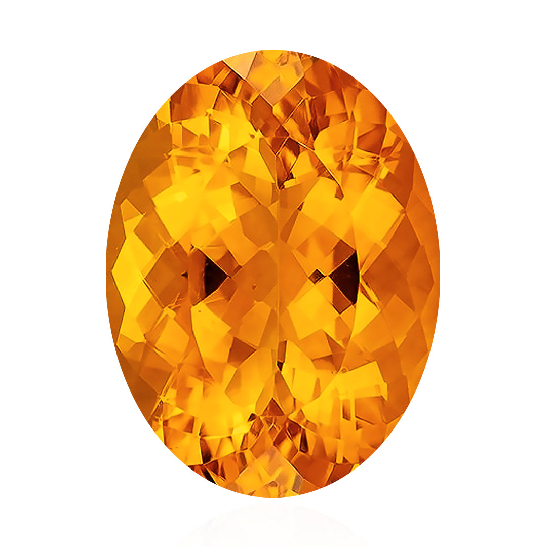 Brazilian Dark Oval Citrine